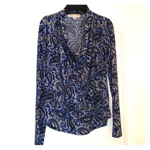 Michael Kors *Preowned* Paisley LS Shirt - Size PM